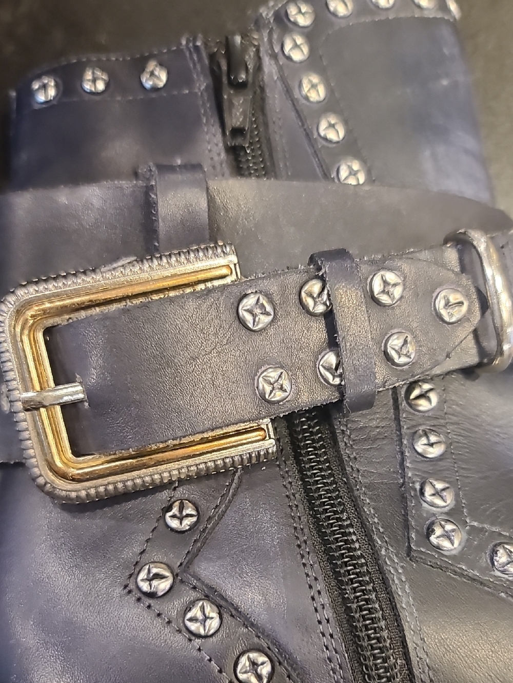 Free People Billy western black leather Boots size 37 Pre Loved - Picture 4 of 13